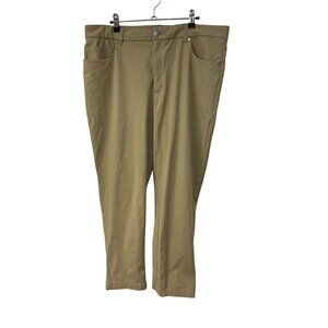 VRST Mens Pants Brown 38x30 Golf Casual Comfort Commuter Athletic Fit